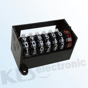 Stepper Motor Counter  KLS11-KQ16B (6+1 black)